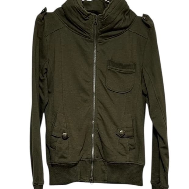 Y2k 투웨이 지퍼 자켓 펑크 갸루