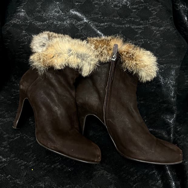 “SAERA” 00’s Mood Fur Trimming Shoes