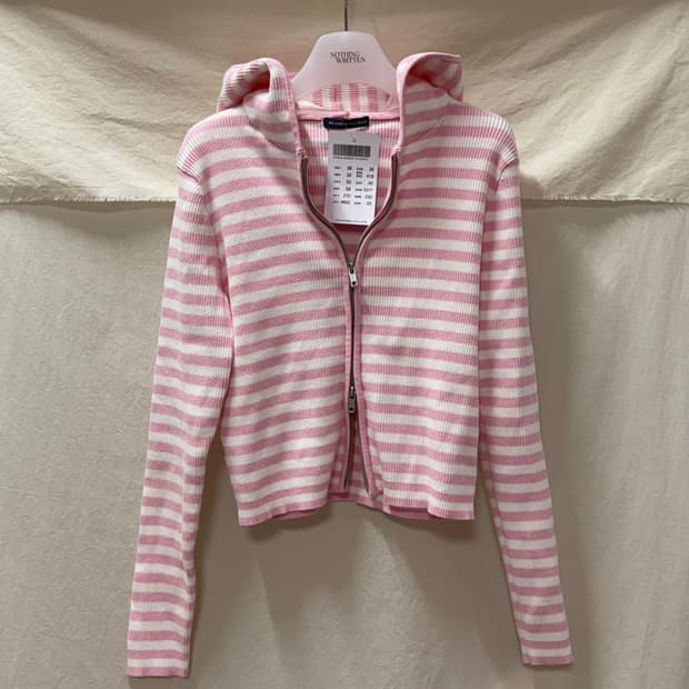 브랜디멜빌 스트라이프 후드집업