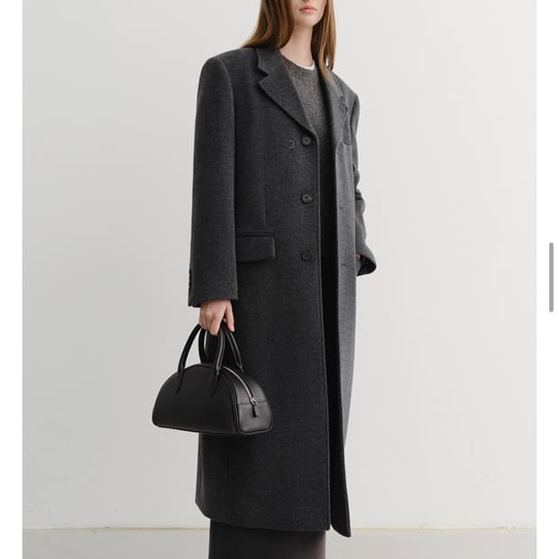 [교환] 던스트 투웨이 쓰리버튼 캐시미어 코트