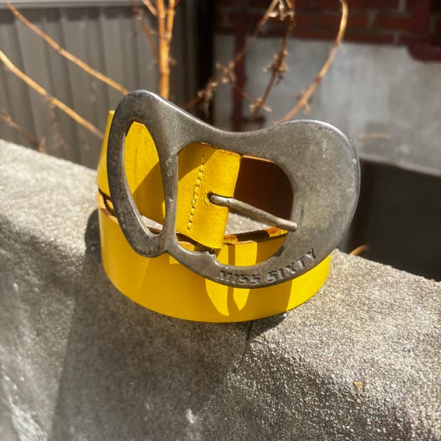 미스 식스티(Miss Sixty) 빈티지 레더 벨트