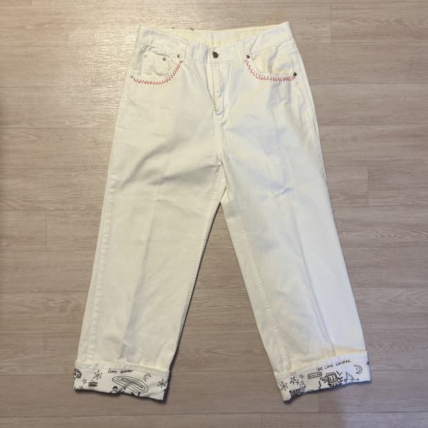 썬번(sunburn) x 헤르시(hernc) 화이트 데님