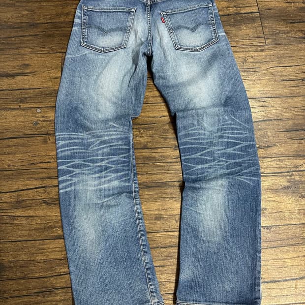 리바이스 Levis 502 워시드 데님 팬츠 W32 빈티지 청바지