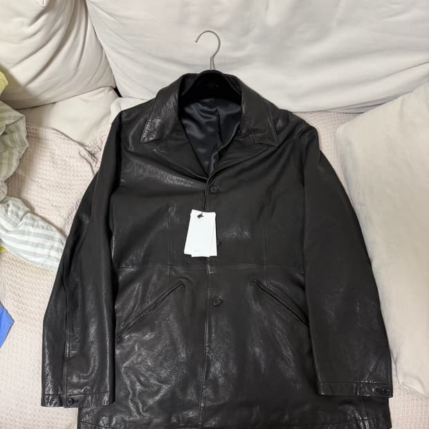 유스 워시드레더자켓 s