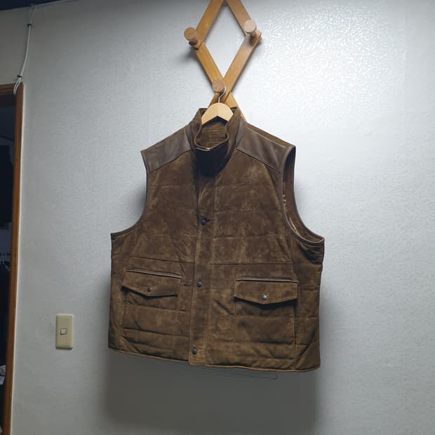 [2xb/xxxl] roundtree&york 스웨이드 패딩조끼