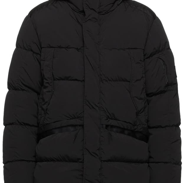 [XL] 블랙 cp company nycra-r 패딩 다운 점퍼 파카