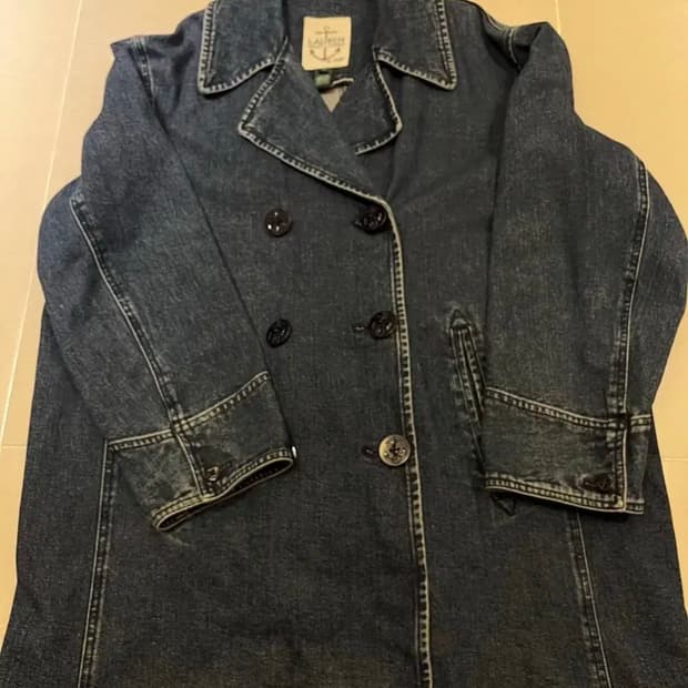 로렌 랄프로렌 데님 피코트 90s