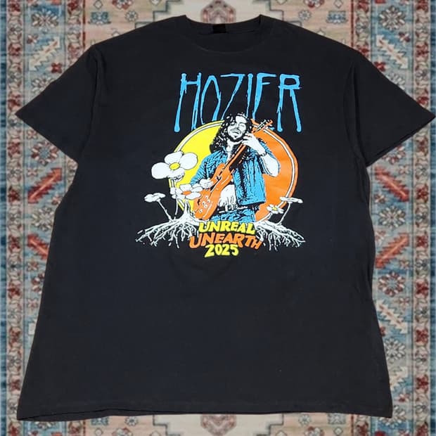 미국 빈티지 Hozier 호지어 2025 투어 반팔 티셔츠 XL