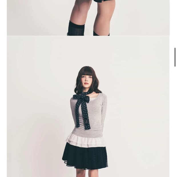 Fazed dot midi volume skirt