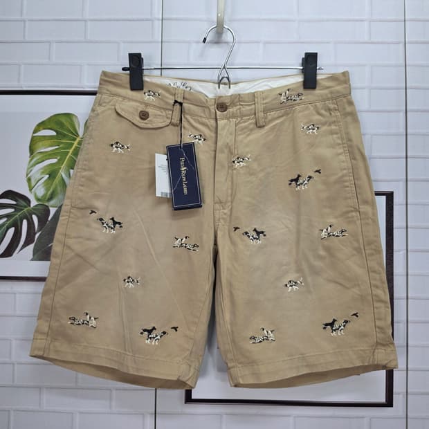 폴로 랄프로렌 Hound Dog 자수 반바지 숏 팬츠 31사이즈 새상품