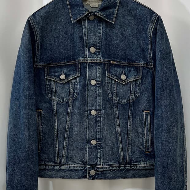 폴로 랄프로렌 페이드 워싱 데님 트러커 자켓