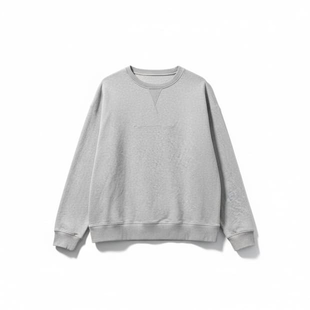 MM6 회색 무지 맨투맨 티셔츠