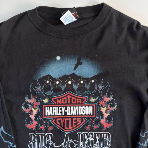00s harley davidson 빈티지 할리데이비슨 롱슬리브