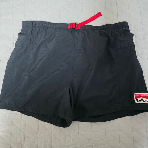 [XL] 90s 빈티지 말보로 프로모 어드벤쳐팀 쇼츠 블랙