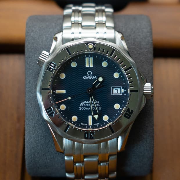 오메가 씨마스터 프로페셔널 300M 블루 다이얼 36mm 시계