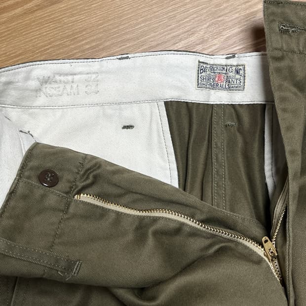 버즈릭슨 오리지널 스펙 치노팬츠 올리브