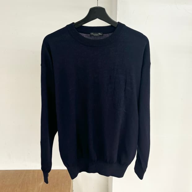 크리스찬 디올 몬슈어 네이비 니트