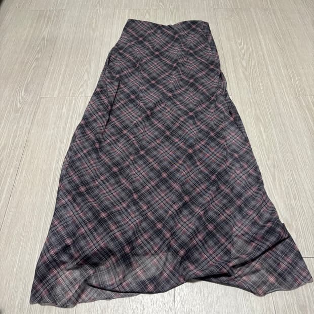 자라 체크무늬 스커트