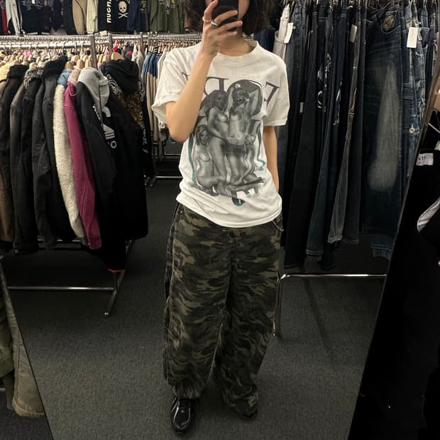 M)T.I.T.S 빈티지 프린팅 반팔티