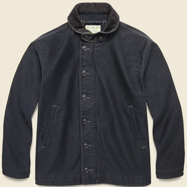 RRL 정글클로스 덱자켓 네이비 더블알엘 
