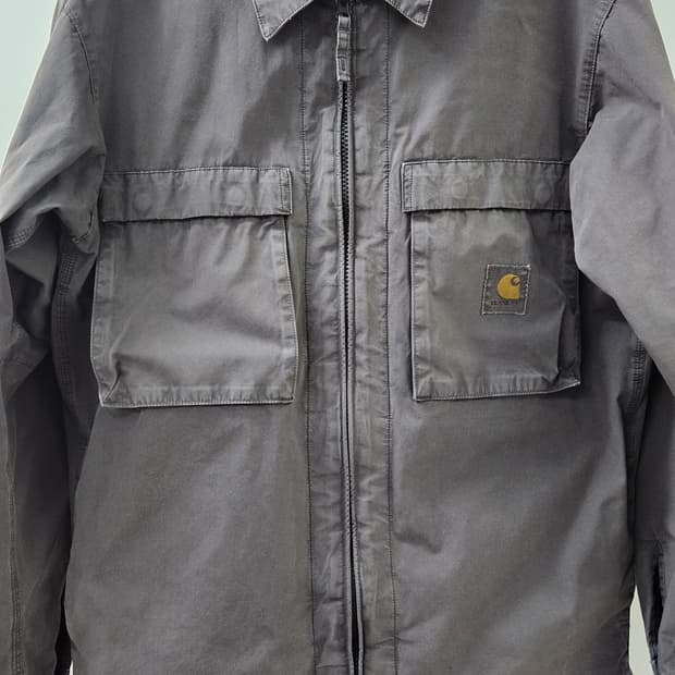 칼하트 kenard 가먼트다잉 셔츠 자켓 스톤그레이