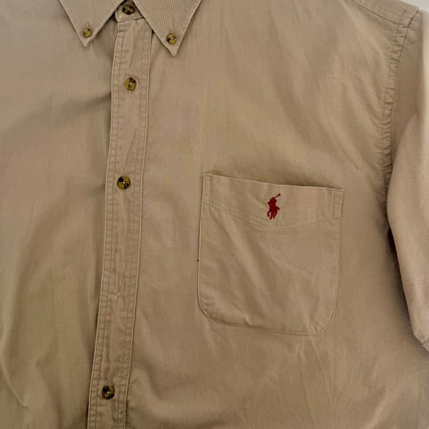 폴로 코튼 솔리드 셔츠 S/S 