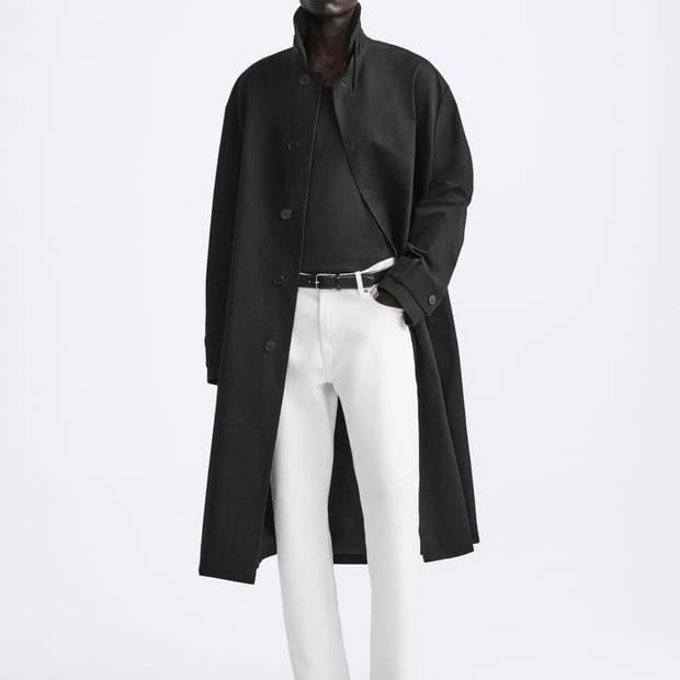 자라/ 롱 트렌치 코트 블랙/ L