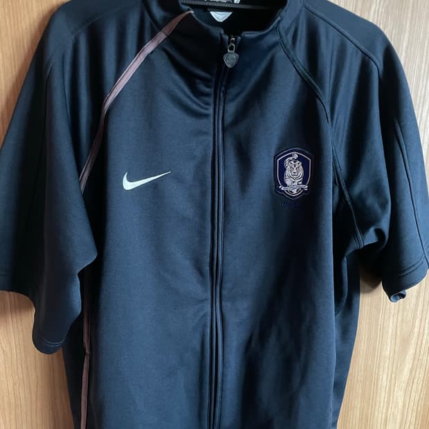 나이키 2004년 대한민국 국대 트레이닝 반팔 집업