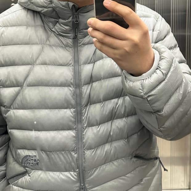 [2xl] 노스페이스 벤투스 온 자켓 실버 경량패딩