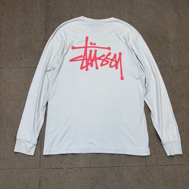 stussy 스투시 스펠아웃 롱슬리브리스 m 
