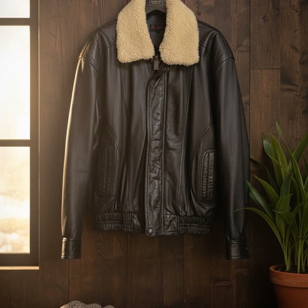 Palmary 무스탕 가죽 자켓 95