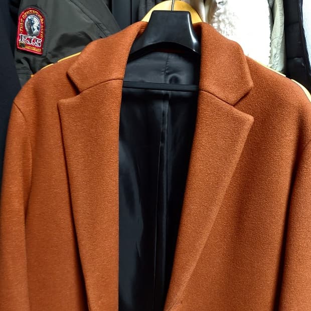 시스템 캐시미어 블렌드 오렌지 버건디 95