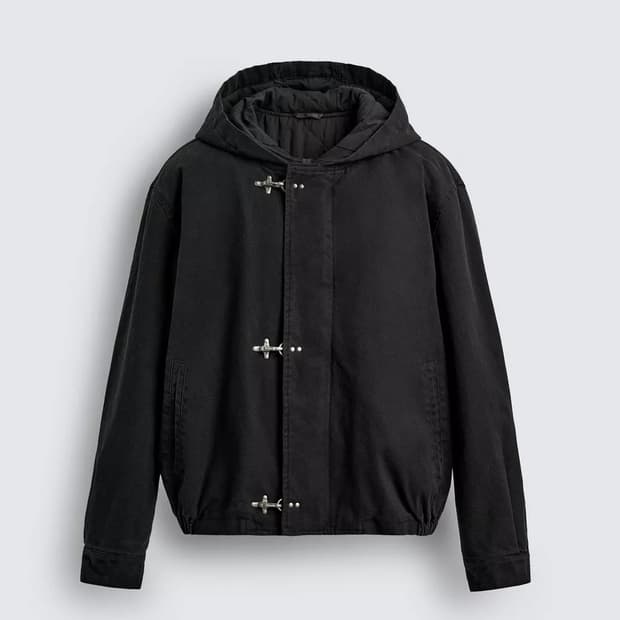 자라 토글 후드 자켓 구합니다