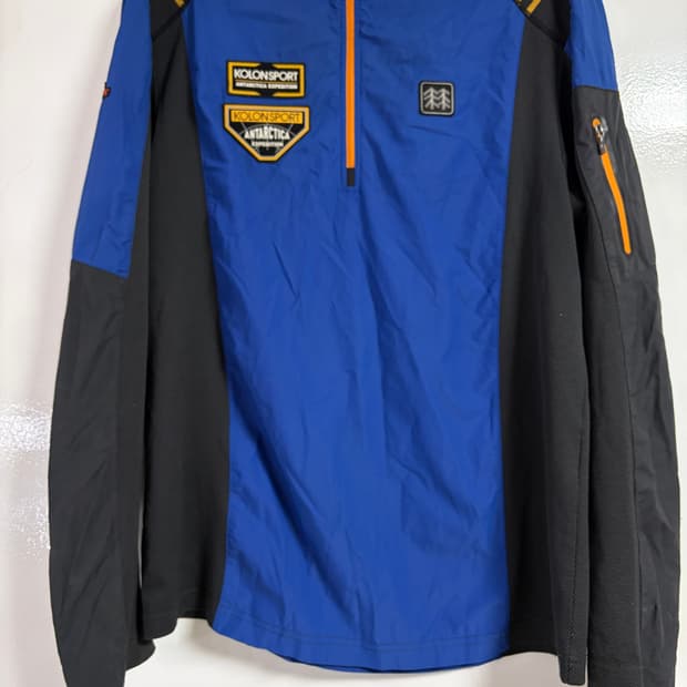 코오롱 스포츠 반집업 등산복 기능티