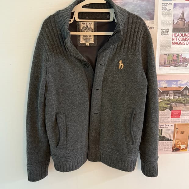 헤지스 니트 집업