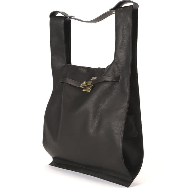 뷰티플 피플 마켓백 오일레더 블랙 