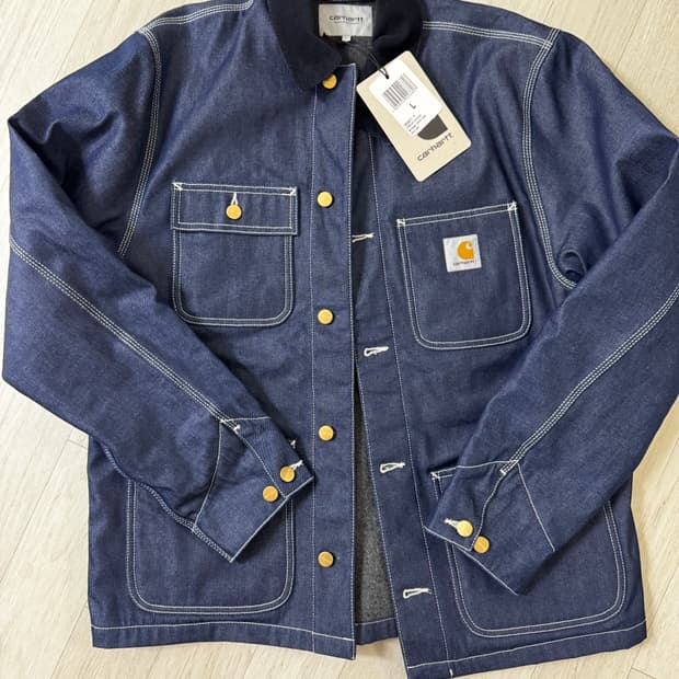 칼하트 WIP 미시건 초어 코트 데님 L사이즈