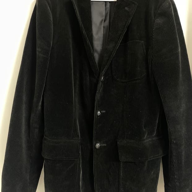 폴로 코듀로이 팔꿈치 가죽패치 자켓