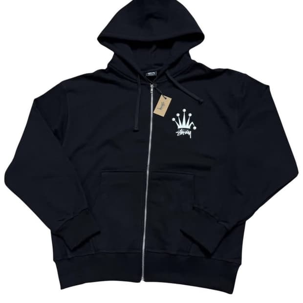 스투시 크라운 후드집업