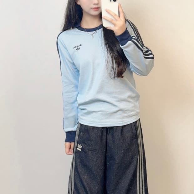 아디다스 오리지널 와플 니트 롱슬리브