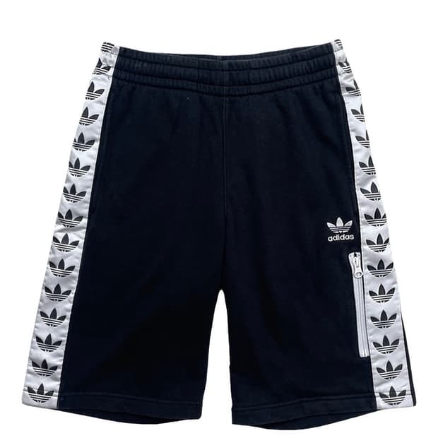 ADIDAS 트레포일 사이드라인 스웻 하프팬츠 블랙 L