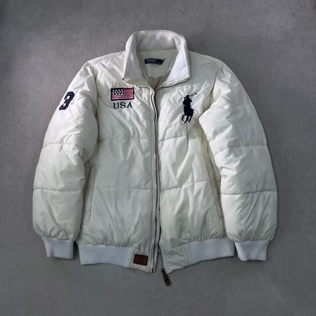 100 폴로랄프로렌 빅포니 USA 성조기 푸퍼 패딩