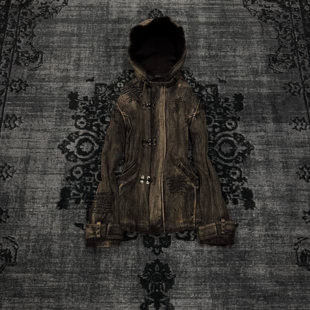 In the attic grunge dirty washing hood j