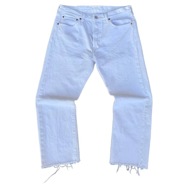 Levis 501 white jeans (32)