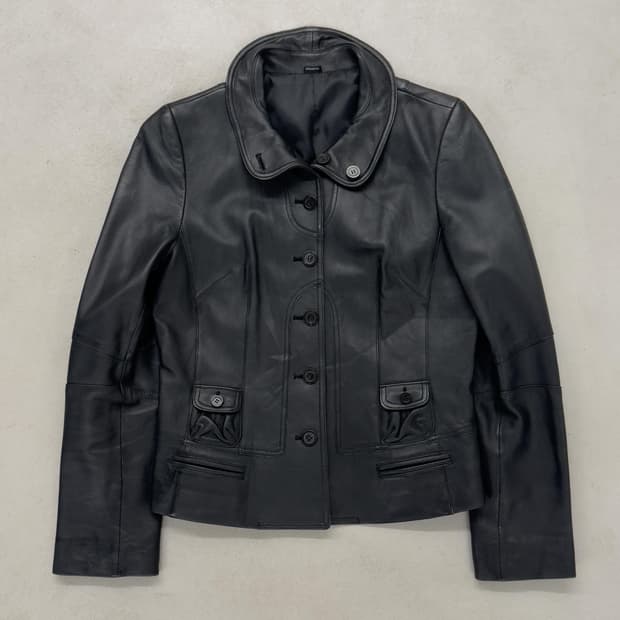  Intellection 레더 자켓