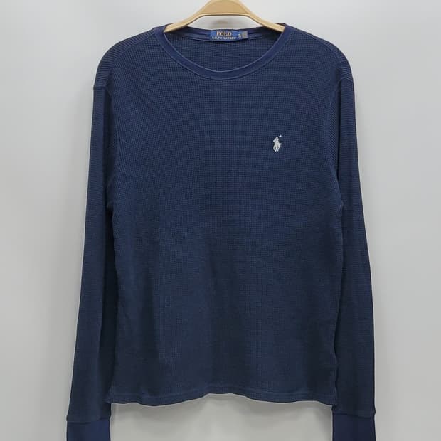 POLO 폴로 랄프로렌 화이트 포니 니트 티셔츠  / 남 XL 네이비
