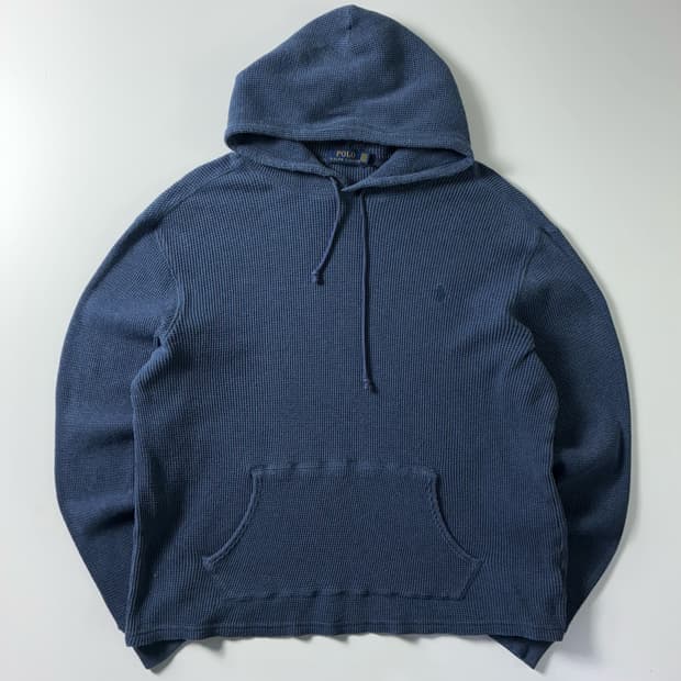 Polo  폴로 랄프로렌 자수 코튼 와플 니트 후드티 