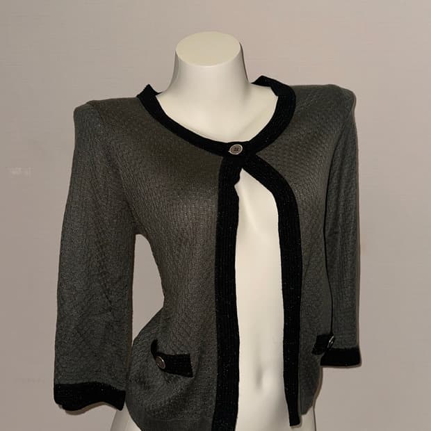 빈티지 차콜 가디건