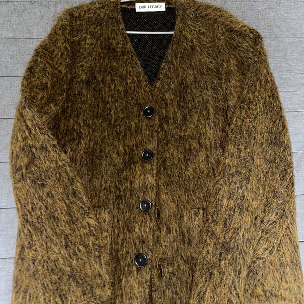 아워레가시 모헤어 가디건 올리브 [46]