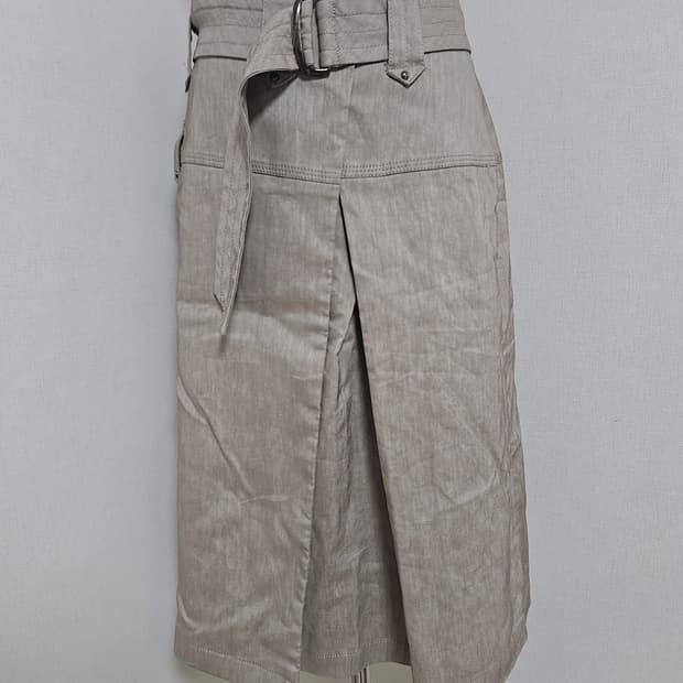 pinore 벨트 미디 스커트